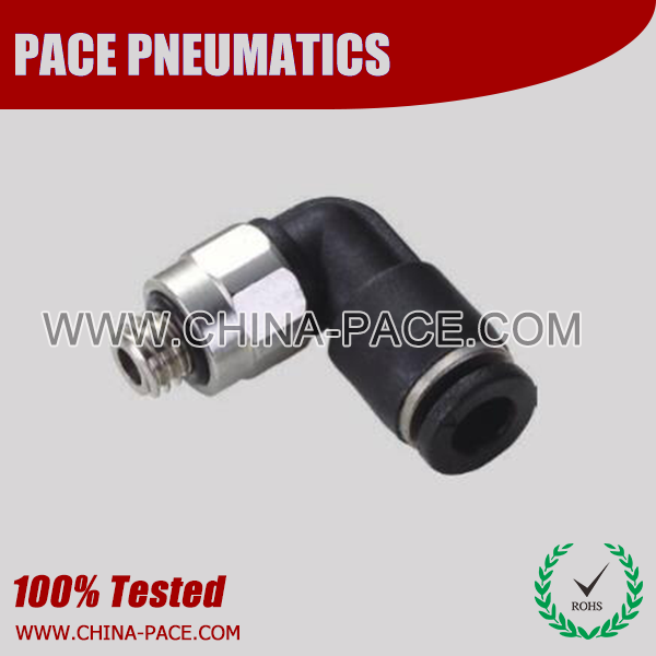 Compact Male Elbow One Touch Fittings,Compact One Touch Fitting, Miniature Pneumatic Fittings, Air Fittings, one touch tube fittings, Pneumatic Fitting, Nickel Plated Brass Push in Fittings